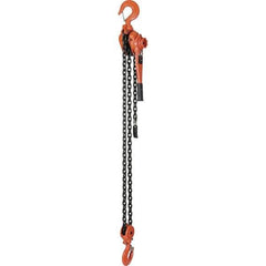 Vestil - 12,000 Lb Lifting Capacity, 5' Lift Height, Lever Hoist - Made from Chain - Apex Tool & Supply