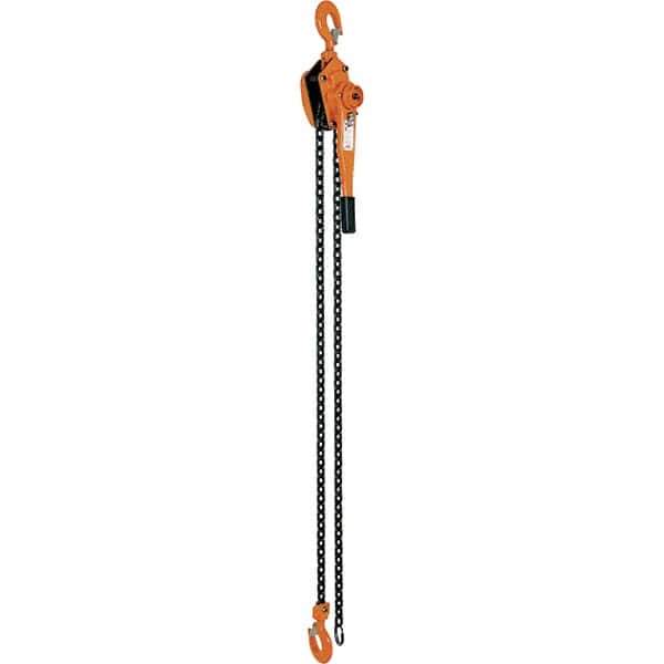 Vestil - 6,000 Lb Lifting Capacity, 10' Lift Height, Lever Hoist - Made from Chain - Apex Tool & Supply
