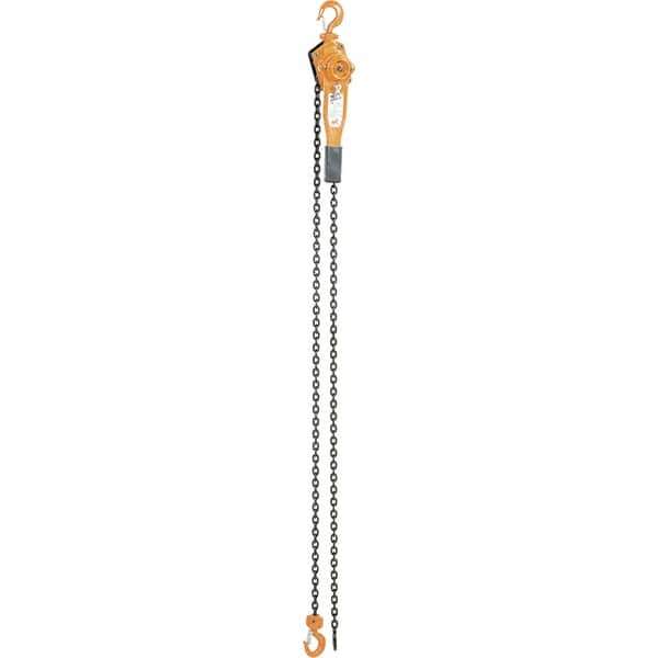 Vestil - 1,500 Lb Lifting Capacity, 10' Lift Height, Lever Hoist - Made from Chain - Apex Tool & Supply