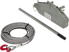 Vestil - 3,000 Lb Lifting Capacity, 60' Lift Height, Puller Hoist - Made from Wire Rope - Apex Tool & Supply