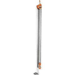 Vestil - 6,000 Lb Lifting Capacity, 15' Lift Height, Hand Hoist - Made from Chain - Apex Tool & Supply