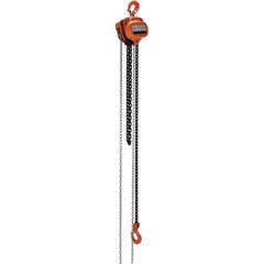 Vestil - 4,000 Lb Lifting Capacity, 10' Lift Height, Hand Hoist - Made from Chain - Apex Tool & Supply