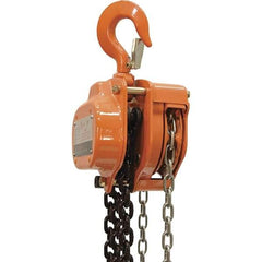 Vestil - 3,000 Lb Lifting Capacity, 20' Lift Height, Hand Hoist - Made from Chain - Apex Tool & Supply
