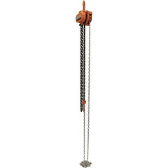 Vestil - 3,000 Lb Lifting Capacity, 10' Lift Height, Hand Hoist - Made from Chain - Apex Tool & Supply