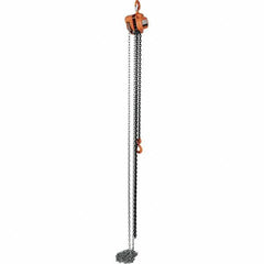 Vestil - 2,000 Lb Lifting Capacity, 15' Lift Height, Hand Hoist - Made from Chain - Apex Tool & Supply