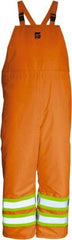 Viking - Size 3XL, High Visibility Orange, Cold Weather Bib Overall - Hook & Loop Ankle - Apex Tool & Supply
