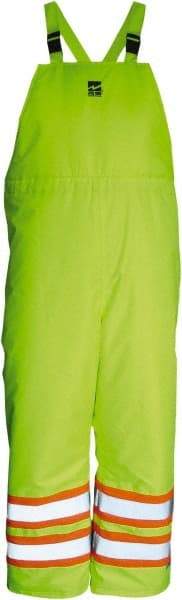 Viking - Size 4XL, High Visibility Lime, Cold Weather Bib Overall - Hook & Loop Ankle - Apex Tool & Supply