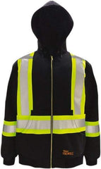 Viking - Size 3XL Flame Resistant/Retardant Jacket - Black, Cotton, Zipper Closure, 55" Chest - Apex Tool & Supply