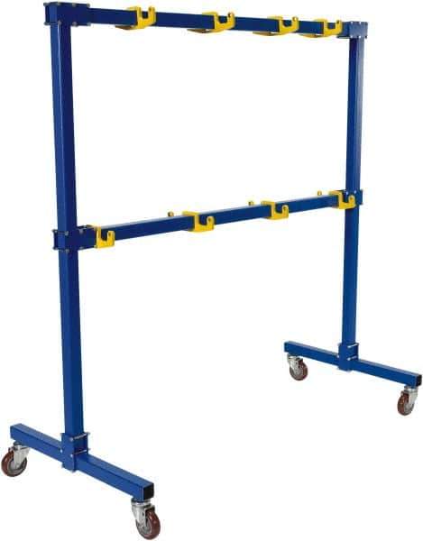 Vestil - 2 Shelf, 1,000 Lb Capacity, Blue Gantry - 77-1/16" Wide x 76-11/16" High x 39" Deep - Apex Tool & Supply