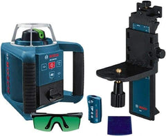 Bosch - 650' Measuring Range, 1/8" at 100' Accuracy, Self-Leveling Horizontal & Vertical Rotary Laser - ±5° Self Leveling Range, 1 Beam, 2-D Battery Included - Apex Tool & Supply