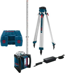 Bosch - 1,650' Measuring Range, 1/16" at 100' Accuracy, Self-Leveling Horizontal Rotary Slope Laser - ±5° Self Leveling Range, 1 Beam - Apex Tool & Supply