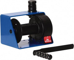Vestil - 1,000 Lb Cable Limit x 45' Winch Cable Worm Gear Winch - 7" Long x 10-1/4" Deep x 7" High - Apex Tool & Supply