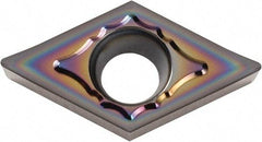 Kyocera - DCGT3251 AH Grade PDL025 Carbide Turning Insert - Al2O3 Finish, 55° Diamond, 3/8" Inscr Circle, 5/32" Thick, 1/64" Corner Radius - Apex Tool & Supply