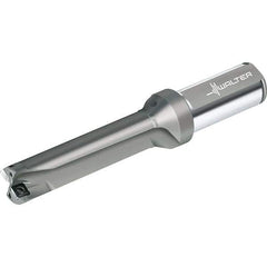 Walter - 100mm Max Drill Depth, 4xD, 25mm Diam, Indexable Insert Drill - 2 Inserts, 25mm Shank Diam, Straight Shank - Apex Tool & Supply