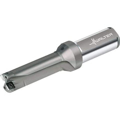 Walter - 120mm Max Drill Depth, 3xD, 40mm Diam, Indexable Insert Drill - 2 Inserts, 40mm Shank Diam, Straight Shank - Apex Tool & Supply