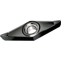 Walter - VCGT220.2 MN2 Grade WNN10 Carbide Turning Insert - Proprietary Finish, 35° Diamond, 1/4" Inscr Circle, 1/8" Thick, 0.004" Corner Radius - Apex Tool & Supply