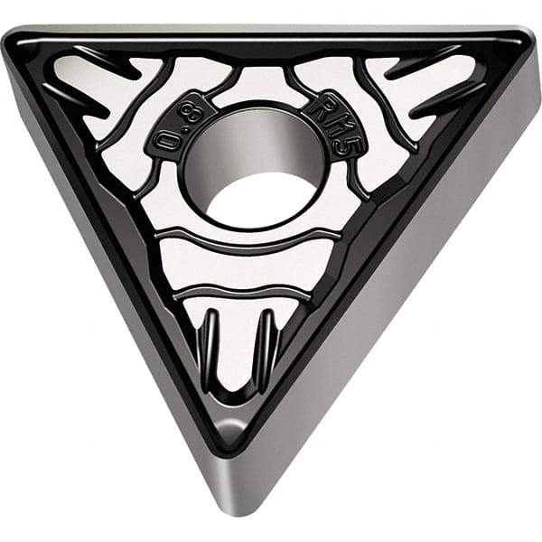 Walter - TNMG432 RM5 Grade WSM20S Carbide Turning Insert - TiALN/Al2O3 Finish, 60° Triangle, 1/2" Inscr Circle, 3/16" Thick, 0.031" Corner Radius - Apex Tool & Supply