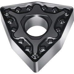 Walter - WNMG431 MM5 Grade WMP20S Carbide Turning Insert - TiCN/Al2O3/TiCN Finish, 80° Trigon, 1/2" Inscr Circle, 3/16" Thick, 0.016" Corner Radius - Apex Tool & Supply