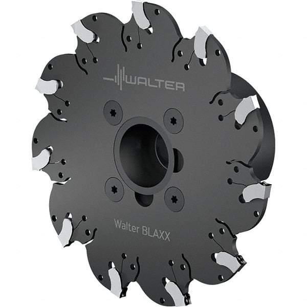 Walter - Arbor Connection, 3mm Cutting Width, 33mm Depth of Cut, 4.92mm Cutter Diam, 1" Hole DIam, 11 Tooth Indexable Slotting Cutter - F5055 Toolholder, SX-3.. Insert, Right Hand Cutting Direction - Apex Tool & Supply