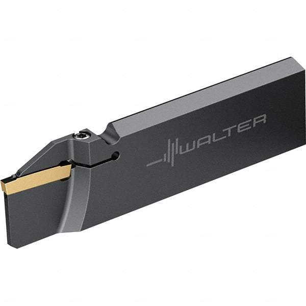 Walter - 32mm Blade Height, 1/4" Blade Width, 110mm OAL, Left Hand Cut, Single End Indexable Cut-Off Blade - 33mm Max Depth of Cut, G1041 Blade, GX Series - Apex Tool & Supply