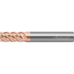 Walter-Prototyp - 3/8", 4 Flute, Single End, Solid Carbide, 0.762mm Corner Radius End Mill - 3" OAL, 50° Helix, Right Hand Flute, 22mm LOC, Right Hand Cut - Apex Tool & Supply