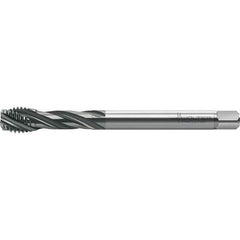 Walter-Prototyp - M16x2.00 Metric 4 Flute 6HX Semi-Bottoming Spiral Flute Tap - High Speed Steel, TiCN Finish, 110mm OAL, Right Hand Flute, Right Hand Thread, Series TC121 - Apex Tool & Supply