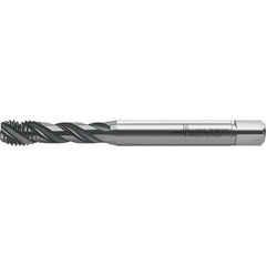Walter-Prototyp - M10x1.50 Metric 3 Flute 6HX Semi-Bottoming Spiral Flute Tap - High Speed Steel, TiAlN Finish, 100mm OAL, Right Hand Flute, Right Hand Thread, Series TC121 - Apex Tool & Supply