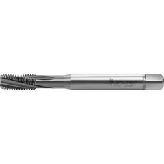 Walter-Prototyp - M5x0.80 Metric 3 Flute 6HX Semi-Bottoming Spiral Flute Tap - High Speed Steel, TiCN Finish, 71.41mm OAL, Right Hand Flute, Right Hand Thread, Series TC122 - Exact Industrial Supply