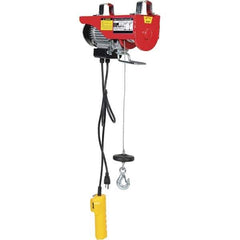 Vestil - 0.1 Ton Capacity, 30 FPM Lift Speed, 115 Volt, Cable Hoist Puller - 18 & 36' Max Lift - Apex Tool & Supply