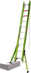 Little Giant Ladder - 20' High, Type IAA Rating, Fiberglass Extension Ladder - 375 Lb Capacity, 18' Working Length - Apex Tool & Supply