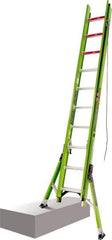 Little Giant Ladder - 20' High, Type IAA Rating, Fiberglass Extension Ladder - 375 Lb Capacity, 18' Working Length - Apex Tool & Supply