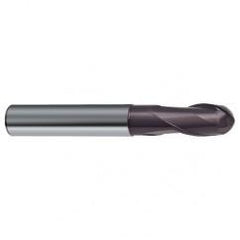 1/8" Dia. - 2" OAL - 2 FL 30 Helix Firex Carbide Ball Nose End Mill - Apex Tool & Supply