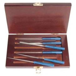 5-1/2" OAL NEEDLE FILE KIT 200G DMD - Apex Tool & Supply