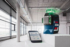 Bosch - 3 Beam 200' Max Range Self Leveling Line Laser - 3/32" at 30' Accuracy, Battery Included - Apex Tool & Supply