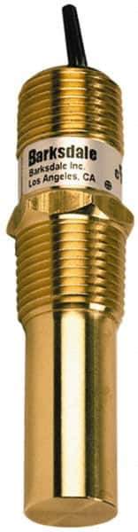 Barksdale - 50 to 300°F Bi-Metal Compact Switch - 1/2" NPT, 11/16 x 1-1/2 Rigid Stem, Brass, ±10°F - Apex Tool & Supply