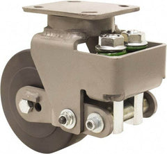 Hamilton - 6" Diam x 2" Wide, Impact-Resistant Cast Nylon Swivel Caster - 1,315 Lb Capacity, Top Plate Mount, 4" x 5" Plate, Sealed Precision Ball Bearing Bearing - Apex Tool & Supply