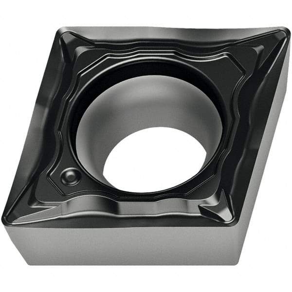 Walter - CPMT FP4 Grade WPP10S Turning Insert - TiCN+Al2O3+(TiCN) Finish, 80° Rhombic, 9.53mm Inscr Circle, 3.97mm Thick, 0.8mm Corner Radius - Apex Tool & Supply