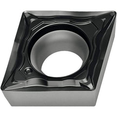 Walter - CPMT FP4 Grade WPP10S Turning Insert - TiCN+Al2O3+(TiCN) Finish, 80° Rhombic, 9.53mm Inscr Circle, 3.97mm Thick, 0.8mm Corner Radius - Apex Tool & Supply