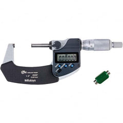 Mitutoyo - Electronic Outside Micrometers Type: Coolant-proof Minimum Measurement (Decimal Inch): 1.0000 - Apex Tool & Supply