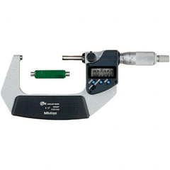 Mitutoyo - Electronic Outside Micrometers Type: Coolant-proof Minimum Measurement (Decimal Inch): 2.0000 - Apex Tool & Supply