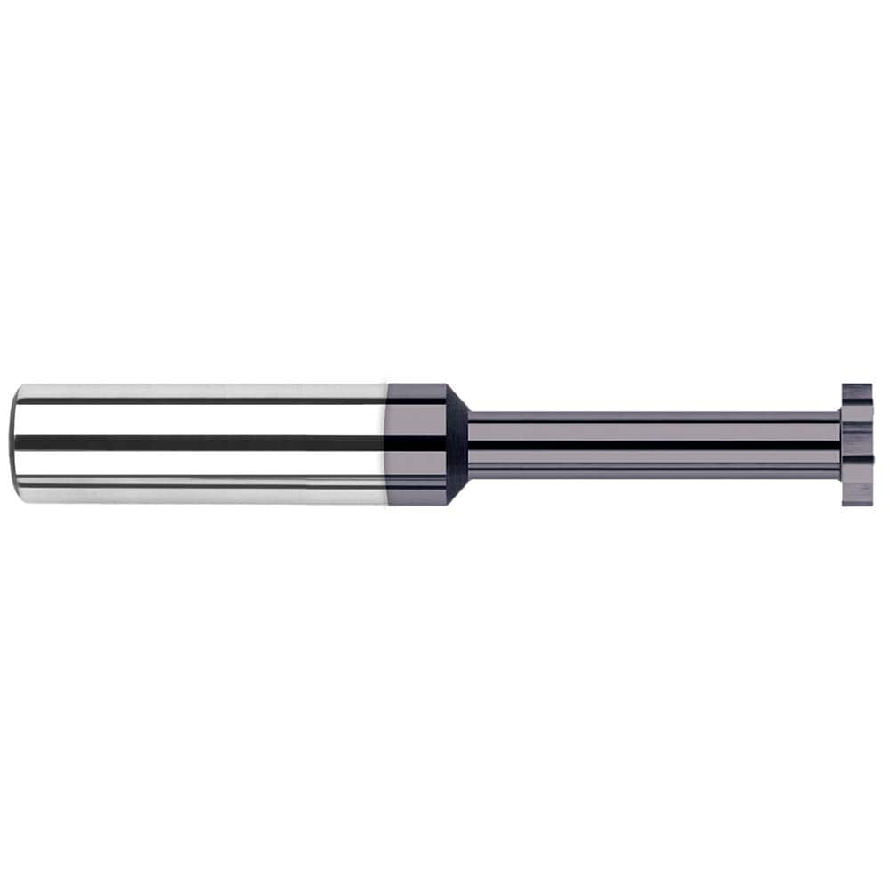 Harvey Tool - 3/16" Cut Diam, 0.025" Cut Width, 3/16" Shank, Straight-Tooth Woodruff Keyseat Cutter - Exact Industrial Supply