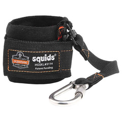 3114 Black Pull-On Wrist Lanyard With Carabiner-3Lbs - Apex Tool & Supply