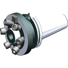 Kennametal - CV50 2-3/4" Shank Diam Taper Shank 22.29mm Hole End Mill Holder/Adapter - 4-5/8" Nose Diam, 2.255" Projection, 1-8 Drawbar, Through-Spindle Coolant - Exact Industrial Supply