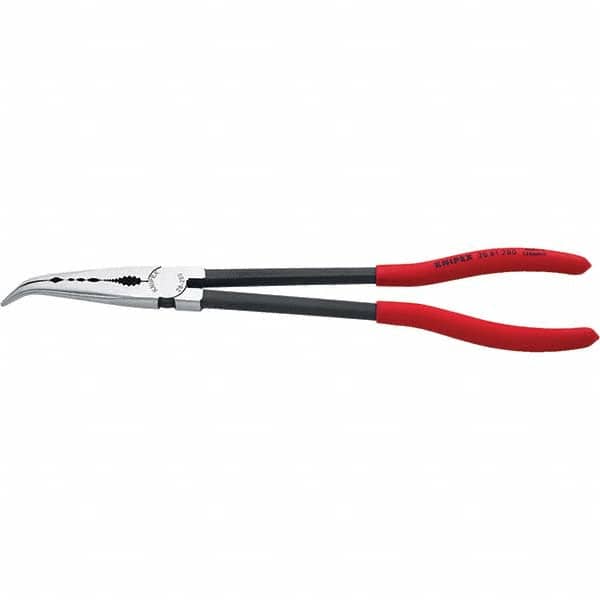 Knipex - Bent Nose Pliers Type: Needle Nose Overall Length (Inch): 11 - Apex Tool & Supply