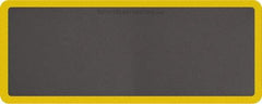 Smart Step - 5' Long x 2' Wide, Dry Environment, Anti-Fatigue Matting - Gray with Yellow Borders, Urethane with Urethane Sponge Base, Beveled on All 4 Sides - Apex Tool & Supply