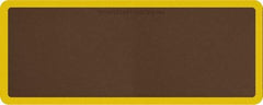 Smart Step - 5' Long x 2' Wide, Dry Environment, Anti-Fatigue Matting - Brown with Yellow Borders, Urethane with Urethane Sponge Base, Beveled on All 4 Sides - Apex Tool & Supply