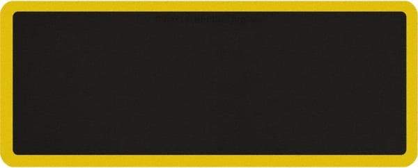 Smart Step - 5' Long x 2' Wide, Dry Environment, Anti-Fatigue Matting - Black with Yellow Borders, Urethane with Urethane Sponge Base, Beveled on All 4 Sides - Apex Tool & Supply