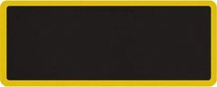 Smart Step - 5' Long x 2' Wide, Dry Environment, Anti-Fatigue Matting - Black with Yellow Borders, Urethane with Urethane Sponge Base, Beveled on All 4 Sides - Apex Tool & Supply
