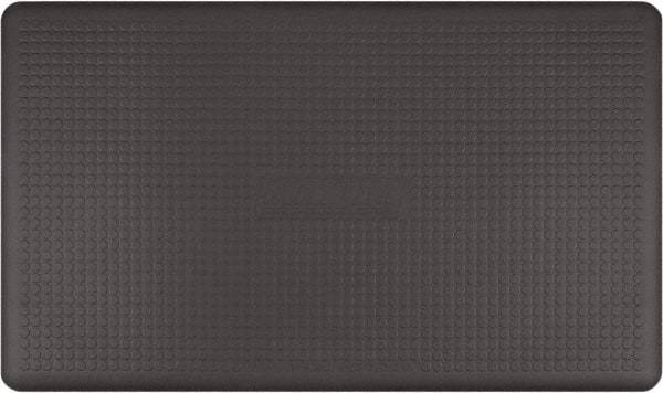 Smart Step - 5' Long x 3' Wide, Dry Environment, Anti-Fatigue Matting - Gray, Urethane with Urethane Sponge Base, Beveled on 3 Sides - Apex Tool & Supply
