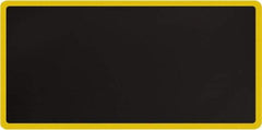 Smart Step - 6' Long x 3' Wide, Dry Environment, Anti-Fatigue Matting - Black with Yellow Borders, Urethane with Urethane Sponge Base, Beveled on All 4 Sides - Apex Tool & Supply